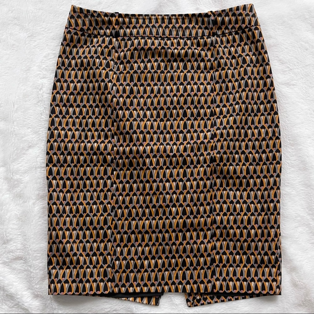 Mossimo Multicolor Loop Windowpane Print Pencil Skirt Size 10